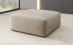 Beistellhocker 80 cm Snug aus Samt