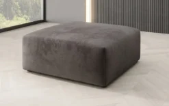 Beistellhocker 80 cm Snug aus Samt