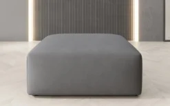 Beistellhocker 80 cm Snug aus Stoff