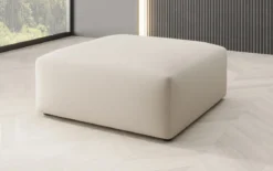 Beistellhocker 80 cm Snug aus Stoff