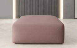 Beistellhocker 80 cm Snug aus Stoff