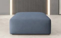 Beistellhocker 80 cm Snug aus Stoff