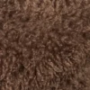 Beistellhocker Gibson - mit braunem Teddy-Polyester