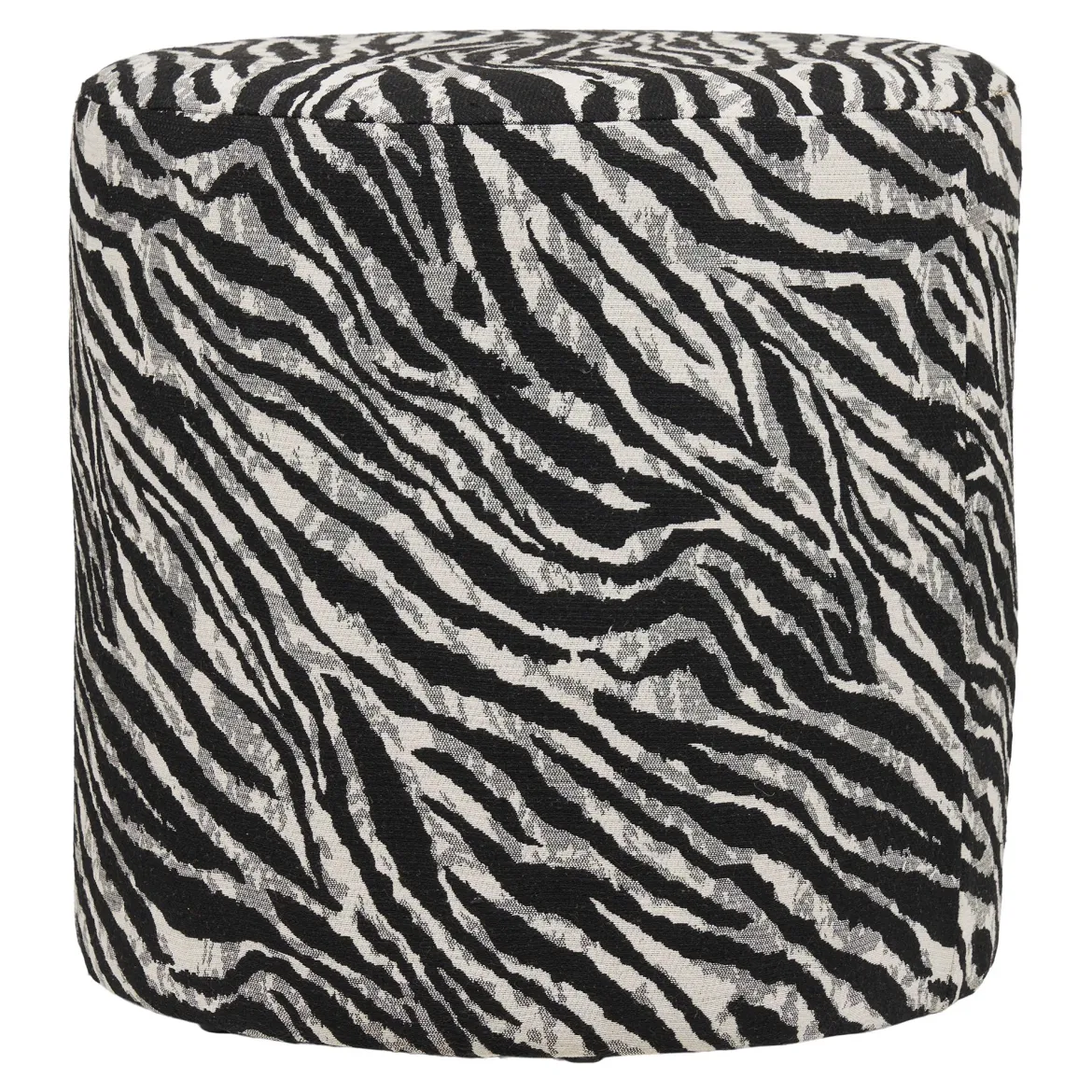 Beistellhocker Kim - in Zebraoptik