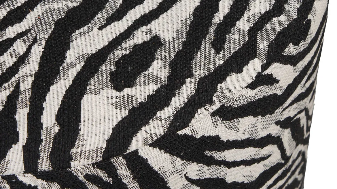 Beistellhocker Kim - in Zebraoptik