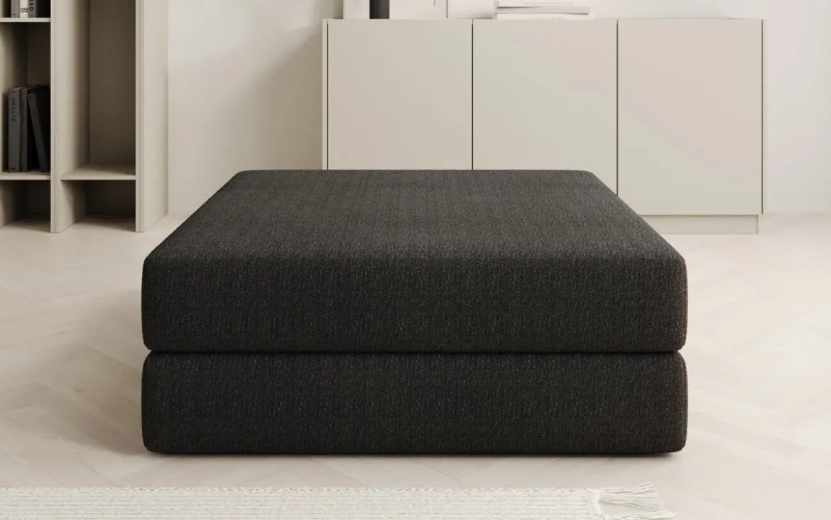 Beistellhocker Lazy in Bouclé