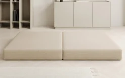 Beistellhocker Lazy in Bouclé