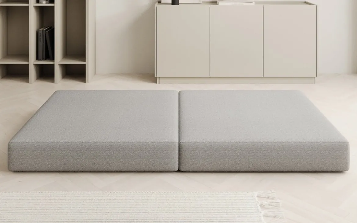 Beistellhocker Lazy in Bouclé