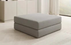 Beistellhocker Lazy in Bouclé