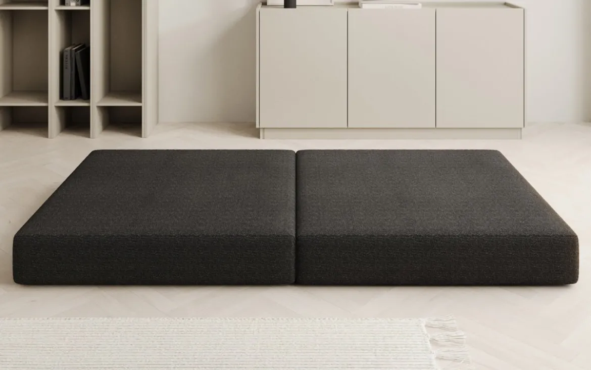 Beistellhocker Lazy in Bouclé