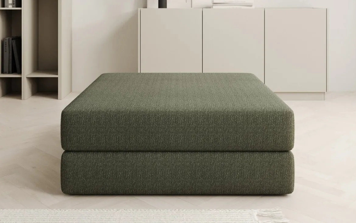 Beistellhocker Lazy in Bouclé