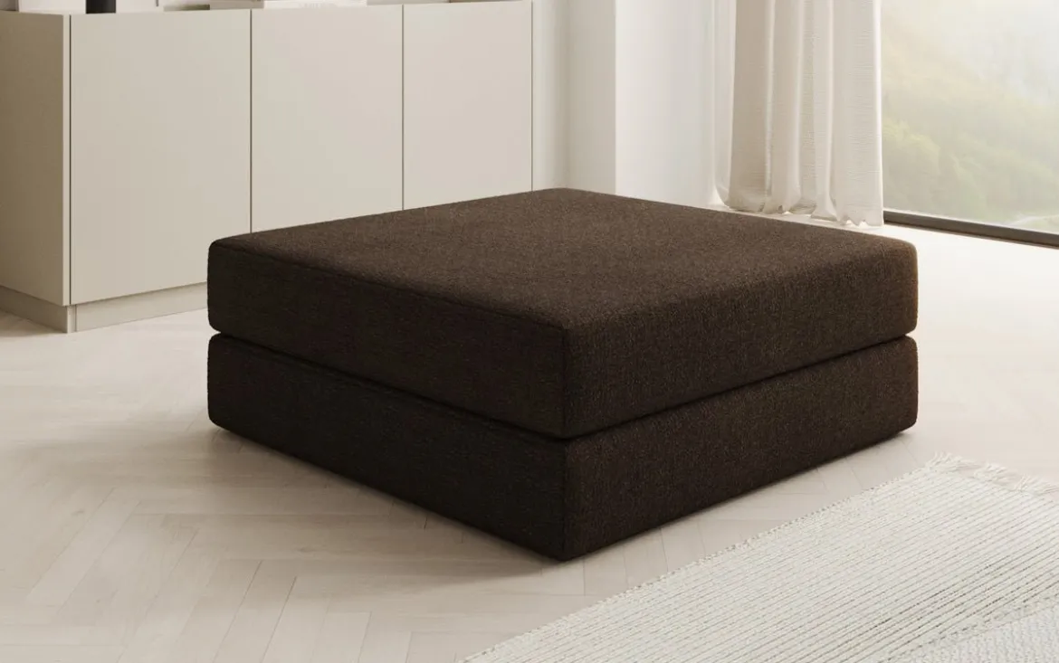 Beistellhocker Lazy in Bouclé