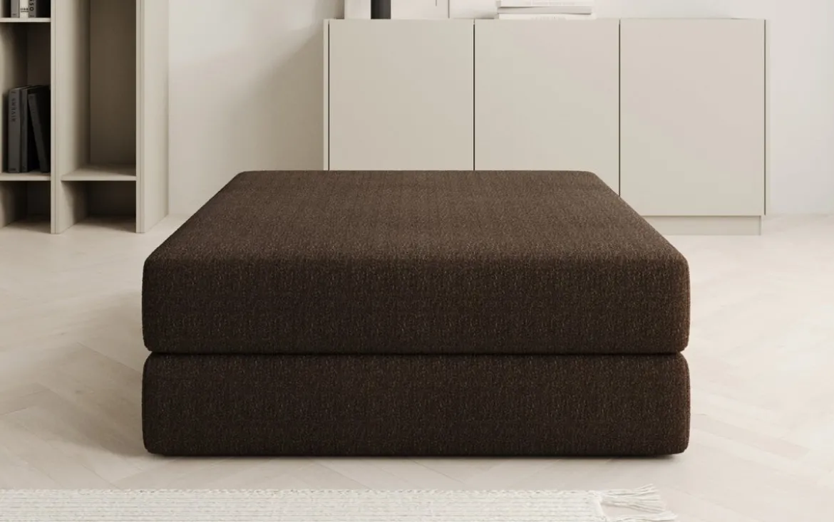 Beistellhocker Lazy in Bouclé