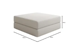 Beistellhocker Lazy in Bouclé