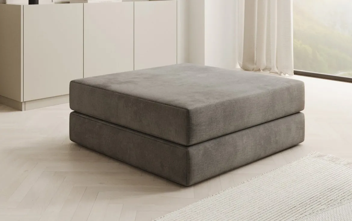 Beistellhocker Lazy in Samt
