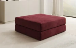 Beistellhocker Lazy in Samt