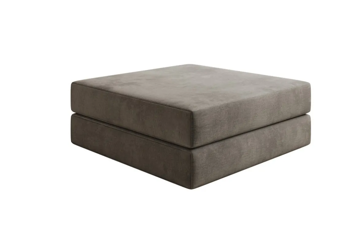 Beistellhocker Lazy in Samt