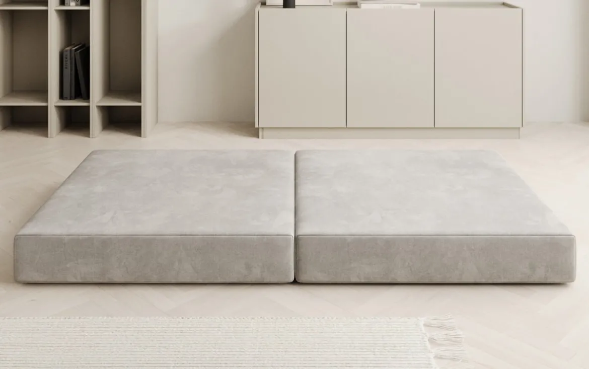 Beistellhocker Lazy in Samt
