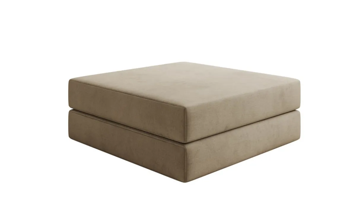 Beistellhocker Lazy in Samt