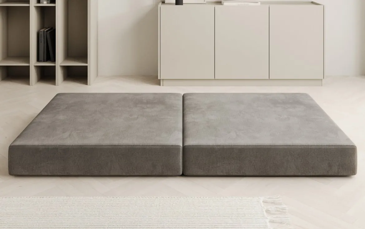 Beistellhocker Lazy in Samt
