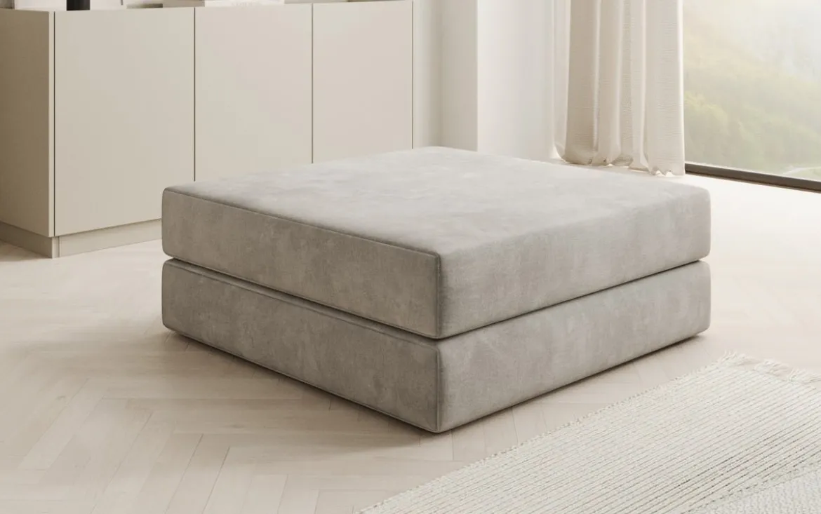 Beistellhocker Lazy in Samt
