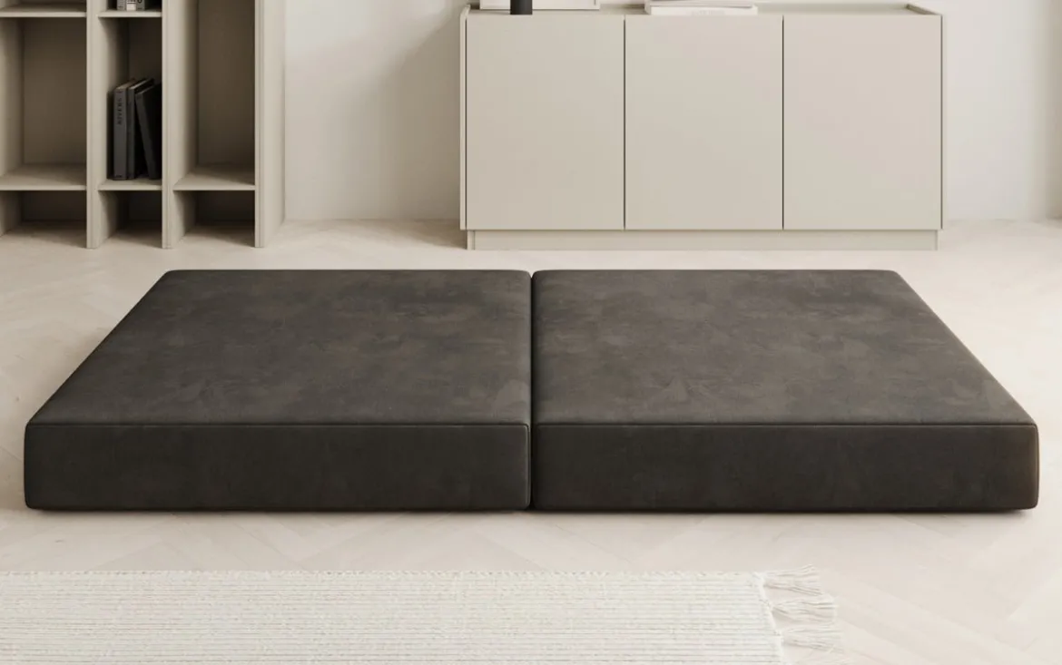Beistellhocker Lazy in Samt