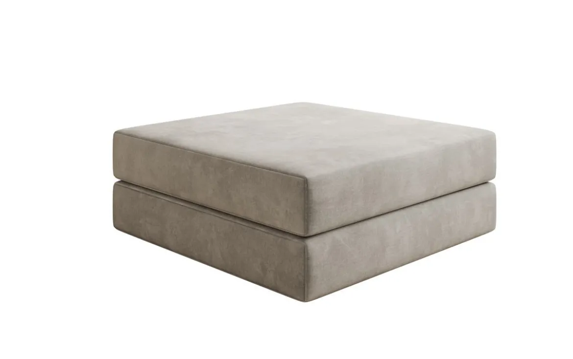 Beistellhocker Lazy in Samt