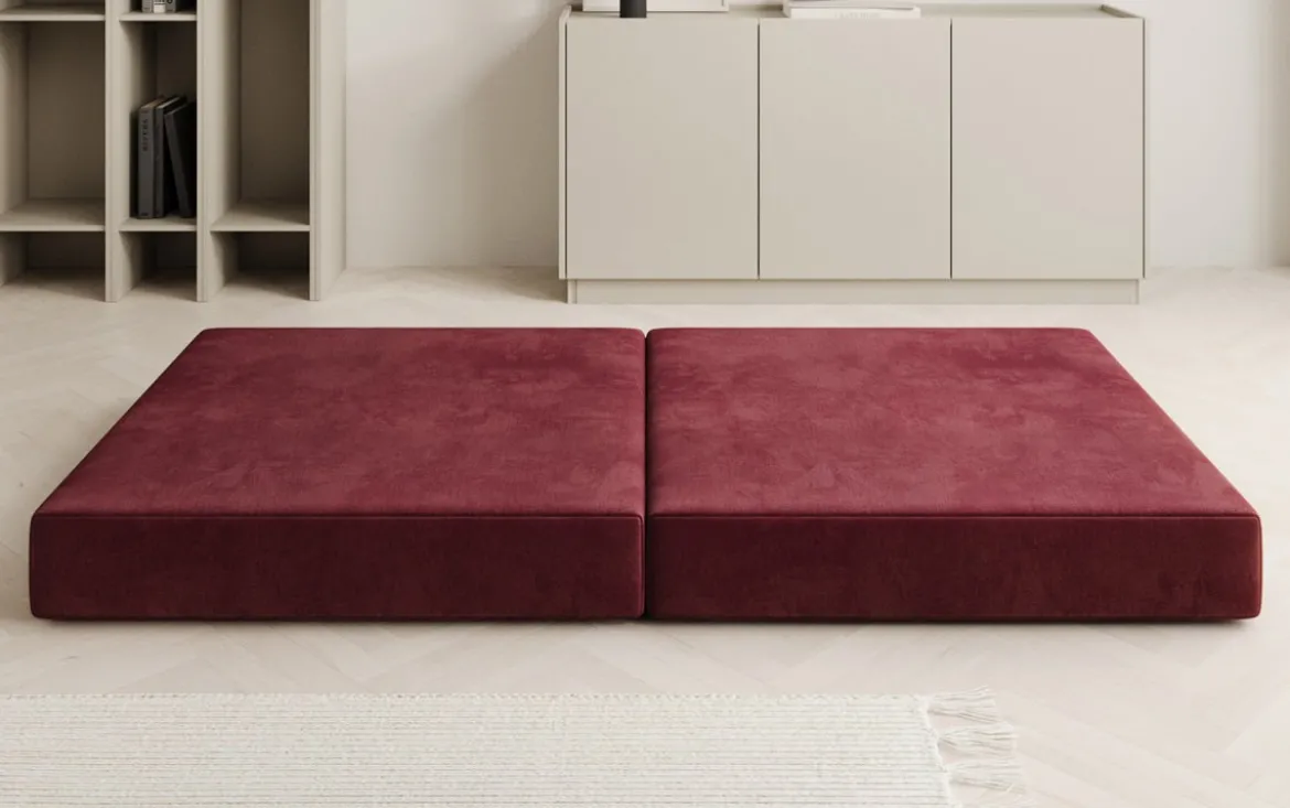 Beistellhocker Lazy in Samt