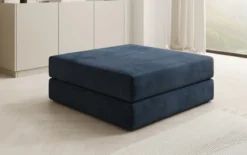 Beistellhocker Lazy in Samt