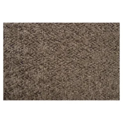 Beistellhocker Merino Bouclé Braun mit Stauraum