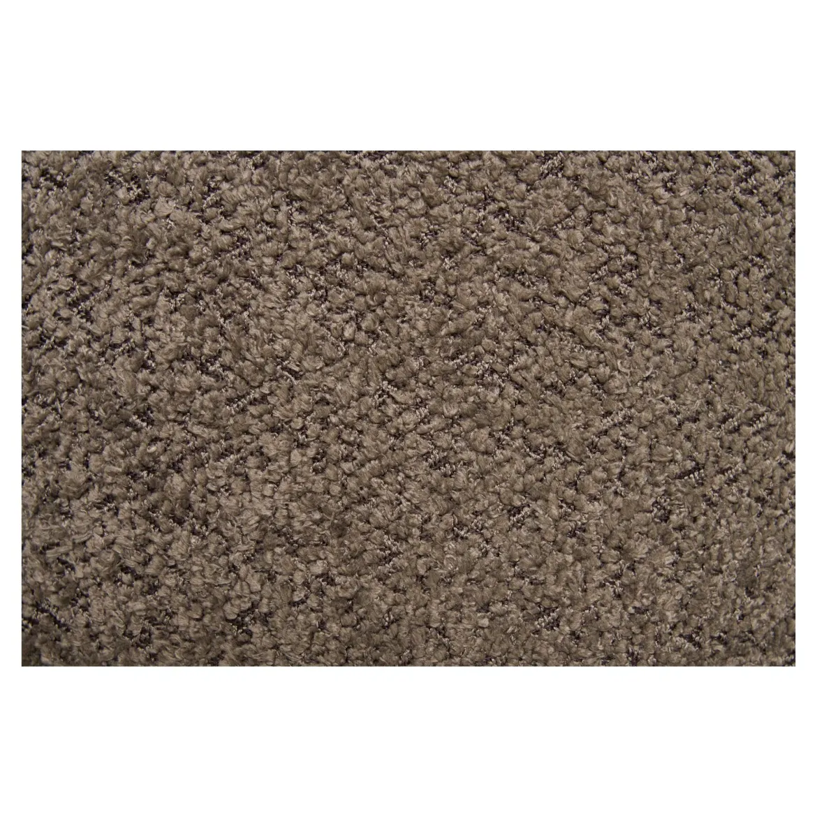 Beistellhocker Merino Bouclé Braun mit Stauraum