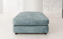 Beistellhocker Thalessa in Cord 90x90cm