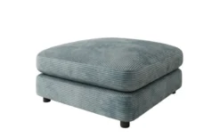 Beistellhocker Thalessa in Cord 90x90cm