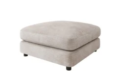 Beistellhocker Thalessa in Cord 90x90cm