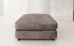 Beistellhocker Thalessa in Cord 90x90cm