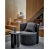 Beistelltisch Arno – Grafisches Design in Schwarz