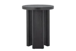 Beistelltisch Arno – Grafisches Design in Schwarz