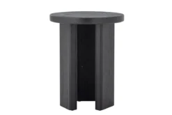 Beistelltisch Arno – Grafisches Design in Schwarz