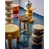 Beistelltisch Becca – Skulpturales Design in glänzendem Gelb