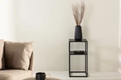 Beistelltisch Lara – stilvolles Design aus schwarzem Stahl