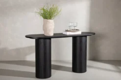 Beistelltisch Lina – in drei Farben mit Rippendetails