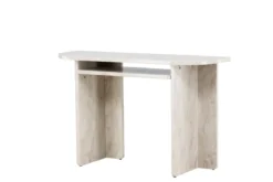 Beistelltisch Linda – in Beige mit Marmoroptik