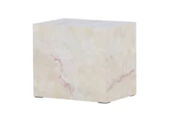 Beistelltisch Quadro – in Beige mit Steinoptik