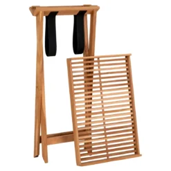 Beistelltisch Riviera aus Teakholz mit abnehmbarem Tablett