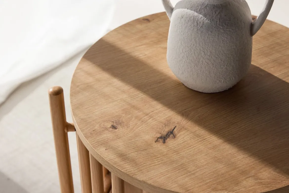Beistelltisch Rubius – in Holzoptik