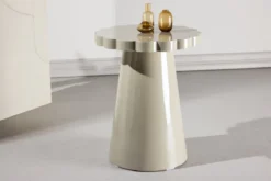 Beistelltisch Soria – Ø45 cm in Beige