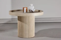 Beistelltisch Tavira – Ø60 cm in Beige