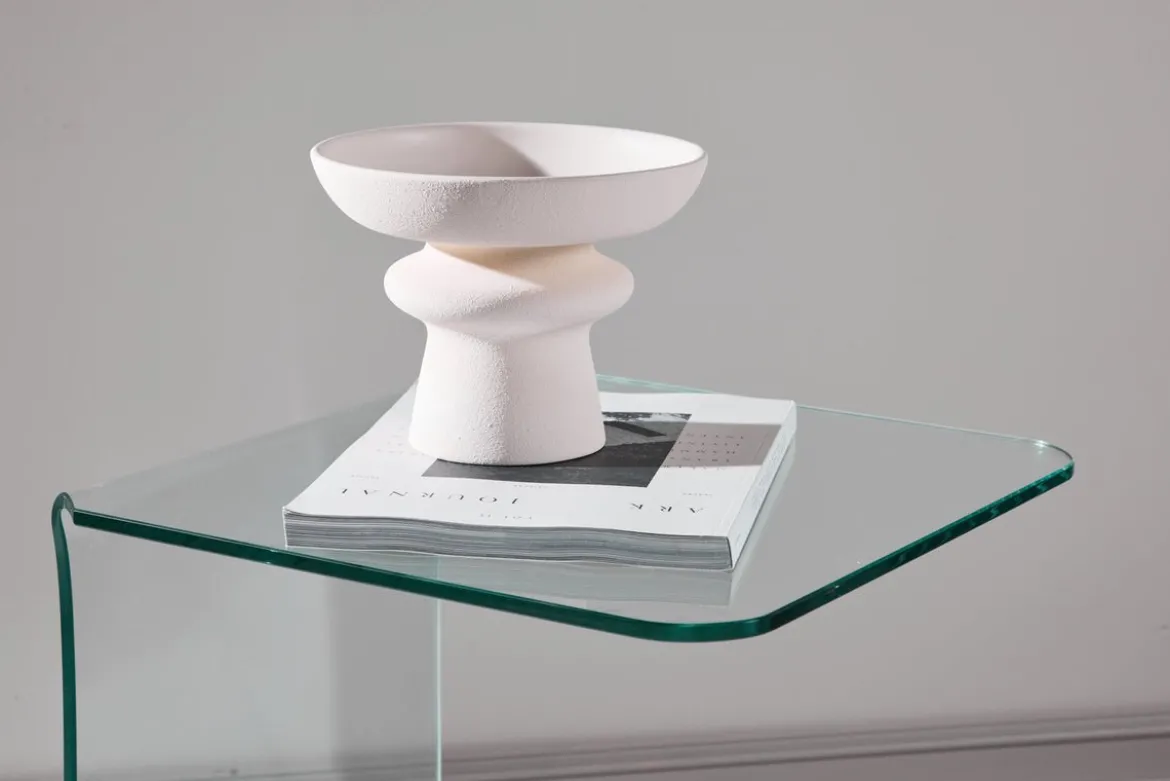 Beistelltisch Vetro – 45 × 45 cm in Klarglas