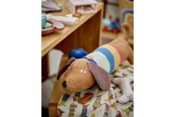 Überwurfdecke Louie - Bunt, aus recycelter Baumwolle