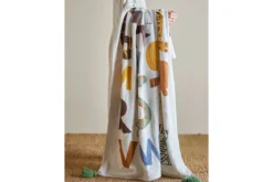 Überwurfdecke Momo - Bunt, aus recycelter Baumwolle
